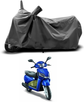 SEBONGO Two Wheeler Cover for Mahindra(Gusto, Grey)