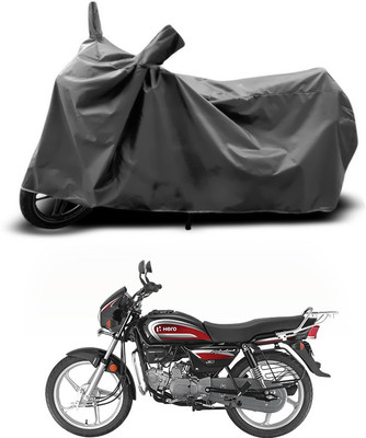 ANTHUB Two Wheeler Cover for Hero(Splendor Plus, Grey)