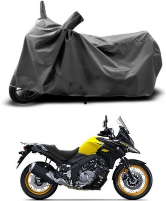 ANTHUB Two Wheeler Cover for Suzuki(V Strom 650, Grey)