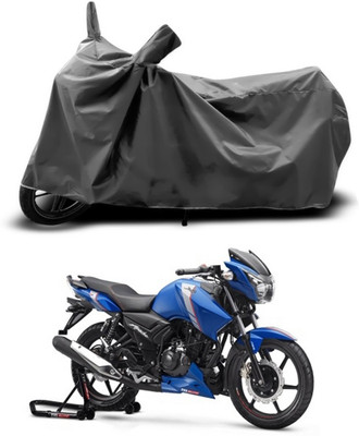 SEBONGO Two Wheeler Cover for TVS(Apache RTR 160, Grey)