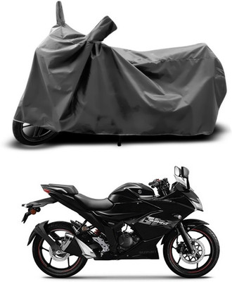 ANTHUB Two Wheeler Cover for Suzuki(Gixxer SF, Grey)