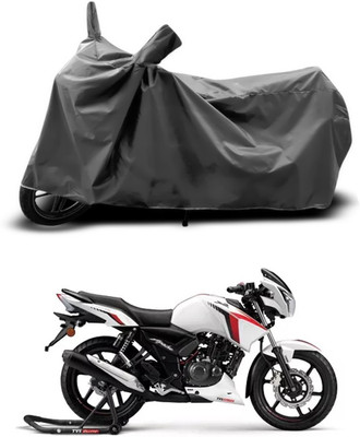 SEBONGO Two Wheeler Cover for TVS(Apache RTR 160, Grey)