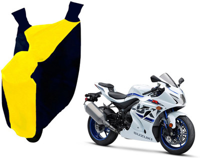 Auto Kite Two Wheeler Cover for Suzuki(GSX, Yellow, Blue)