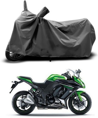 ANTHUB Two Wheeler Cover for Kawasaki(Ninja, Grey)