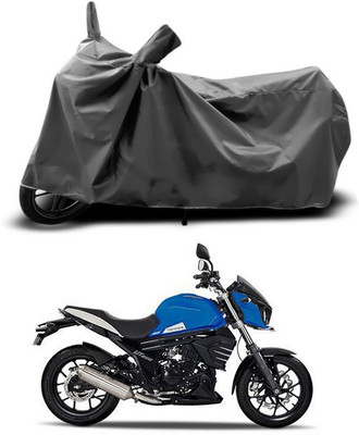 SEBONGO Two Wheeler Cover for Mahindra(Mojo UT 300, Grey)