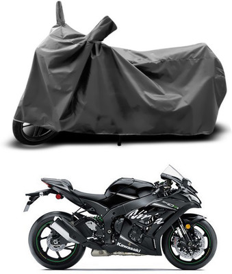 ANTHUB Two Wheeler Cover for Kawasaki(Ninja ZX 10R, Grey)