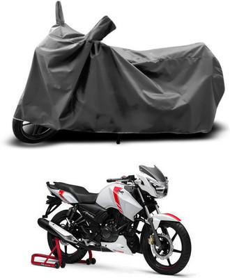 ANTHUB Two Wheeler Cover for TVS(Apache RTR 160 4V, Grey)