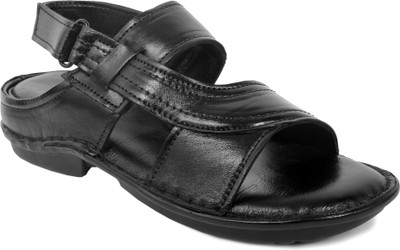 Feetproof Men Sandals(Black , 6)