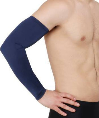 Aadikart Cotton Arm Sleeve For Men & Women(Free, Blue)