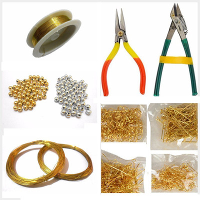 Crafto Jewellery Making Basic Accessories Multiple Items Including Tools, Wires & Beads