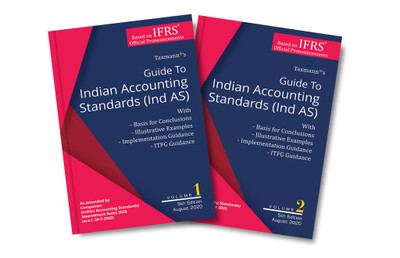 Taxmann's Guide to Indian Accounting Standards (Ind AS)-Based on IFRS Official Pronouncements - As Amended by Companies (Indian Accounting Standards) Amendment Rules 2020 (w.e.f. 24-07-2020)(Set of 2 Volumes)(5th Edition August 2020)(Paperback, Taxmann)