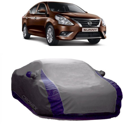 CRONEX Car Cover For Nissan Sunny (With Mirror Pockets)(Grey)