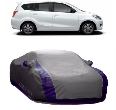 CRONEX Car Cover For Nissan Go (With Mirror Pockets)(Grey)