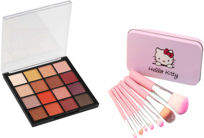 Insta Beauty Glam EyeShadow + 7 Piece Makeup Brushes(2 Items in the set)