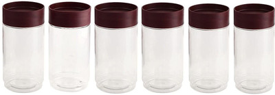 cello Plastic Utility Container  - 1000 ml(Pack of 6, Maroon)