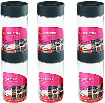 cello Plastic Utility Container  - 1000 ml(Pack of 6, Grey)