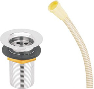tantia Stainless Steel Waste Coupling For Wash Basin 4 Inch with west pipe set of 1 Cartridge Faucet(Deck Mount Installation Type)