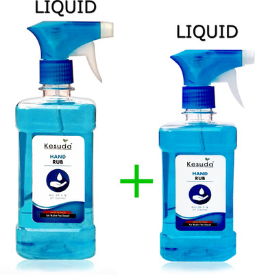 KESUDA 1 Liter LIQUID Spray with 500ml blue hand Sanitizer Spray(1L+500ml) Hand Sanitizer Bottle(2 x 0.75 L) KESUDA 1 Liter LIQUID Spray with 500ml blue hand Sanitizer Spray(1L+500ml) Hand Sanitizer Bottle(2 x 0.75 L)