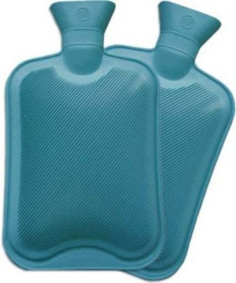 CRETO (Pack of 2) Non Rechargeable Hot Water Bottle for Joint Pain and Body-Ache Relief Non Electrical 2 L Hot Water Bag(Blue)