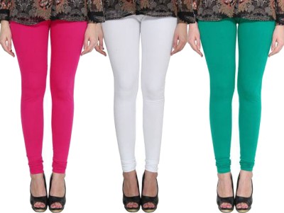 Clarita Churidar  Western Wear Legging(Pink, White, Green, Solid)