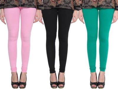 Clarita Churidar  Western Wear Legging(Pink, Black, Green, Solid)