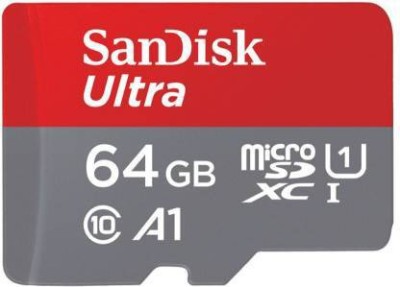 SanDisk Ultra 64 GB MicroSDHC Class 10 98 MB/s Memory Card(With Adapter)