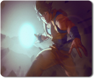 5 ACE goku in real art moused 1Printed Designer Speed Mousepad for Laptop|Dekstop|Gamers|Graphic designers-7x8.5 Inches Non Slip Base Mousepad(Multicolor)