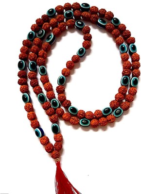 SHREENATHJI Shreenathji Rudraksh Evil Eye Mala For Men And Women Crystal Chain