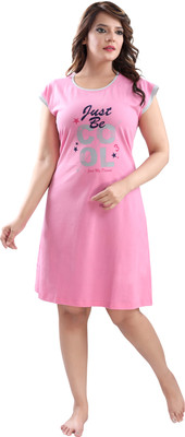 lovenote Women Nightshirts(Pink)