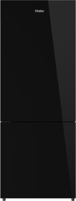 Haier 320 L Frost Free Double Door 2 Star Refrigerator(Black Glass, HRB-3404PBG-E)