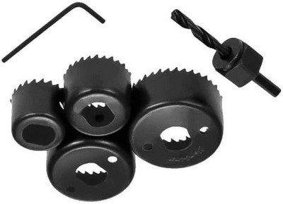 Inditrust hole saw 6 pcs tool kit for drilling wood Hole Saw Kit Cutter Set of 6 Pcs 1-1/4 to 2-1/8 can be used in drill machine Rotary Bit Set(6 Bits)