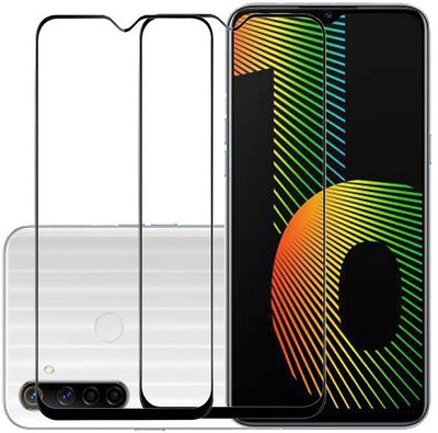 KARTRAY Edge To Edge Tempered Glass for Realme Narzo 10(Pack of 2)