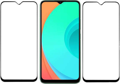 KARTRAY Edge To Edge Tempered Glass for Realme C11(Pack of 2)