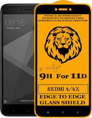 FIVE-O Edge To Edge Tempered Glass for Mi Redmi 4(Pack of 1)