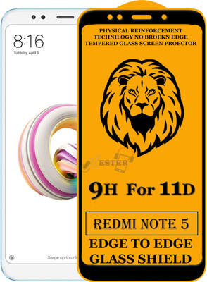 Xester Edge To Edge Tempered Glass for Mi Redmi Note 5(Pack of 1)