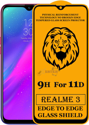 Xester Edge To Edge Tempered Glass for Realme 3(Pack of 1)