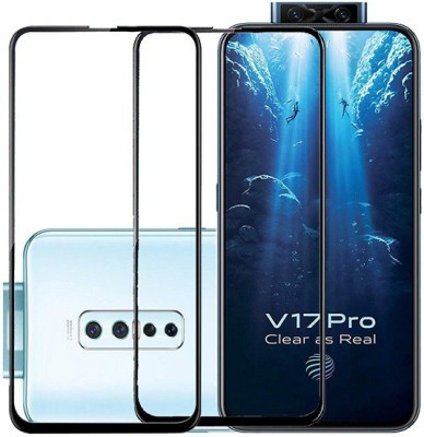 KARTRAY Edge To Edge Tempered Glass for Vivo V17 Pro(Pack of 2)