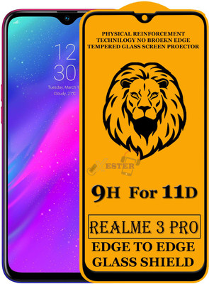 Xester Edge To Edge Tempered Glass for Realme 3 Pro(Pack of 1)