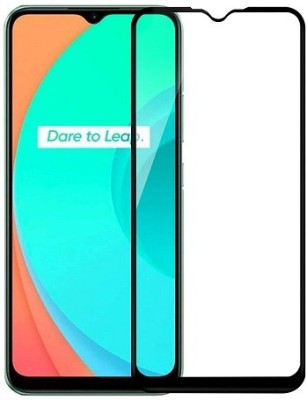 Bodoma Edge To Edge Tempered Glass for Realme C12 6D(Pack of 1)