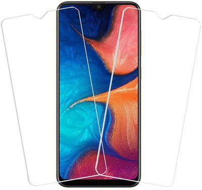 KARTRAY Tempered Glass Guard for Samsung Galaxy A20(Pack of 2)