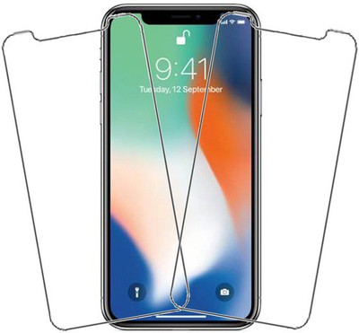 KARTRAY Tempered Glass Guard for Apple iPhone X(Pack of 2)