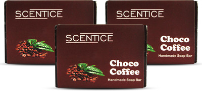 Scentice Choco Coffee Luxury Handmade Soap | Excellent Moisturizing Soap(3 x 33.33 g)