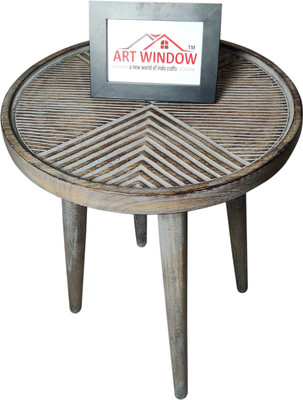 Art Window Line Grey Coffee Table Living & Bedroom Stool(Grey)