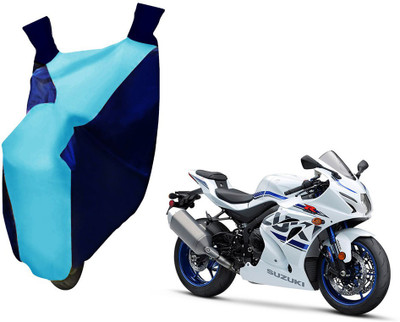 Auto Kite Two Wheeler Cover for Suzuki(GSX, Blue)