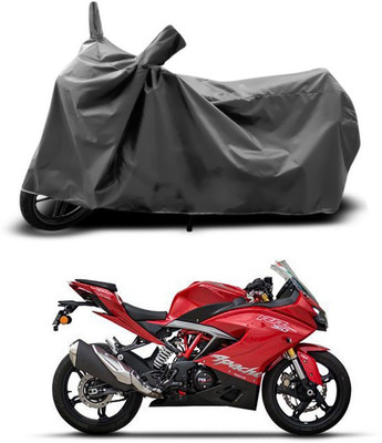 SEBONGO Two Wheeler Cover for TVS(Apache RR 310, Grey)