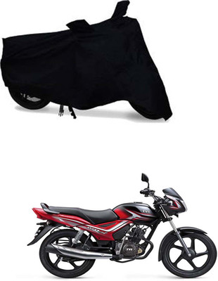 RONISH Two Wheeler Cover for TVS(Star City Plus, Black)