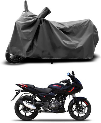 ANTHUB Two Wheeler Cover for Bajaj(Pulsar 180 DTS-i, Grey)