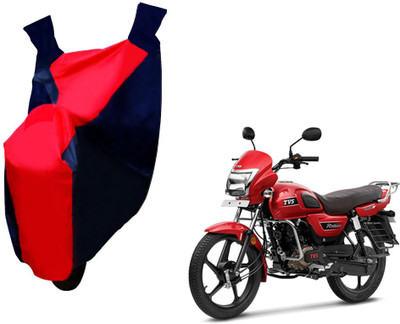 Auto Kite Two Wheeler Cover for TVS(Radeon, Red, Blue)