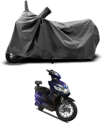 SEBONGO Two Wheeler Cover for Okinawa(Praise, Grey)