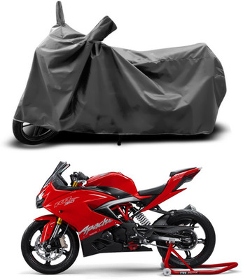SEBONGO Two Wheeler Cover for TVS(Apache RR 310, Grey)